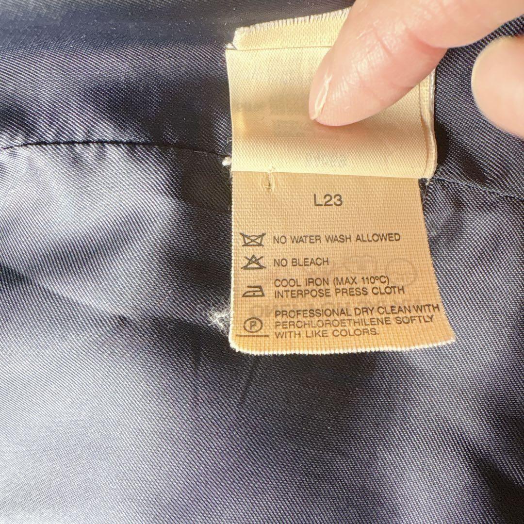 Max Mara Long Coat Asian fit L 40 US size M Navy Authentic