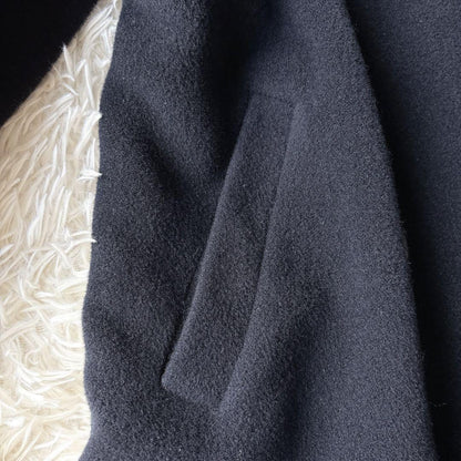 Max Mara Long Coat Asian fit L 40 US size M Navy Authentic