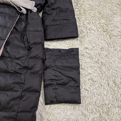 S Max Mara hooded Coat Asian fit M 38 US size S Black Beige Authentic