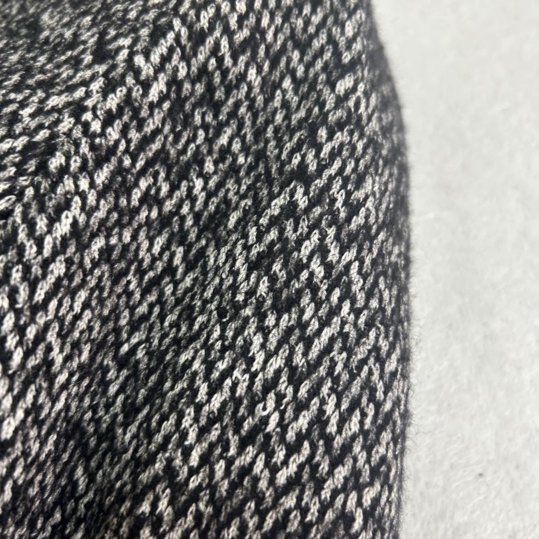 Max Mara MARELLA Long Coat Asian fit L 40 US size M Black Gray Authentic