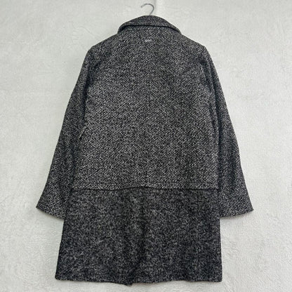 Max Mara MARELLA Long Coat Asian fit L 40 US size M Black Gray Authentic