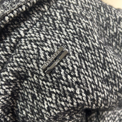 Max Mara MARELLA Long Coat Asian fit L 40 US size M Black Gray Authentic