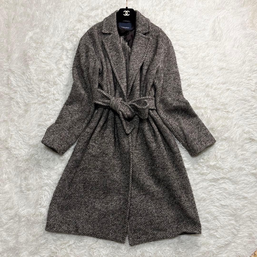 S Max Mara Long Coat Asian fit L US size M Authentic
