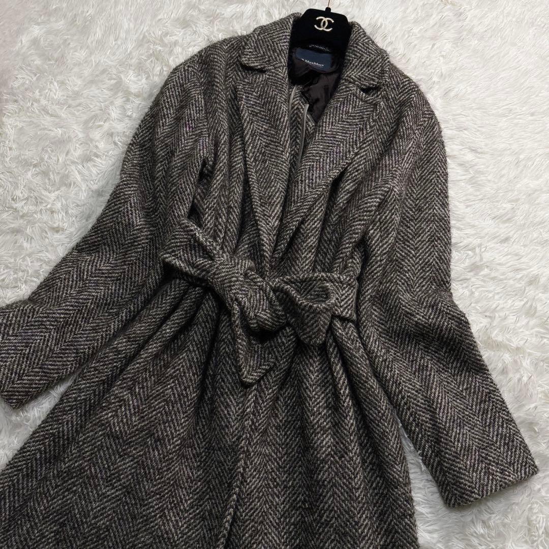S Max Mara Long Coat Asian fit L US size M Authentic