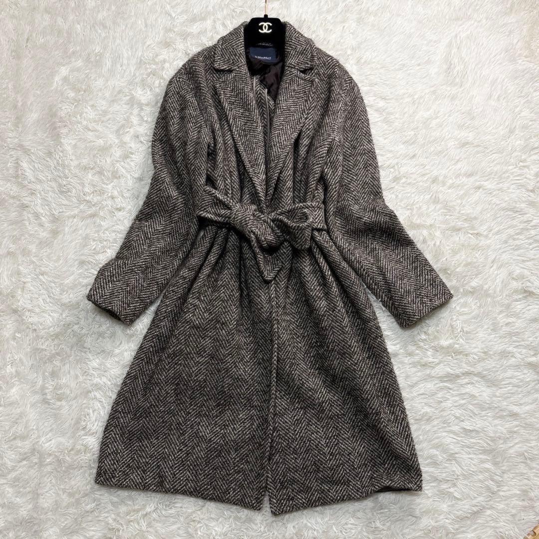S Max Mara Long Coat Asian fit L US size M Authentic