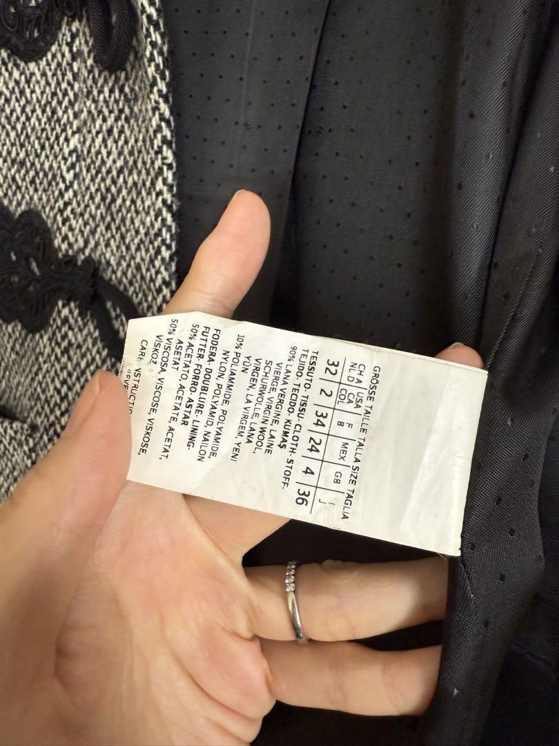 Max Mara Duffle Coat Asian fit S 36 US size XS Gray Authentic