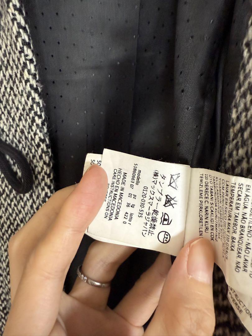 Max Mara Duffle Coat Asian fit S 36 US size XS Gray Authentic