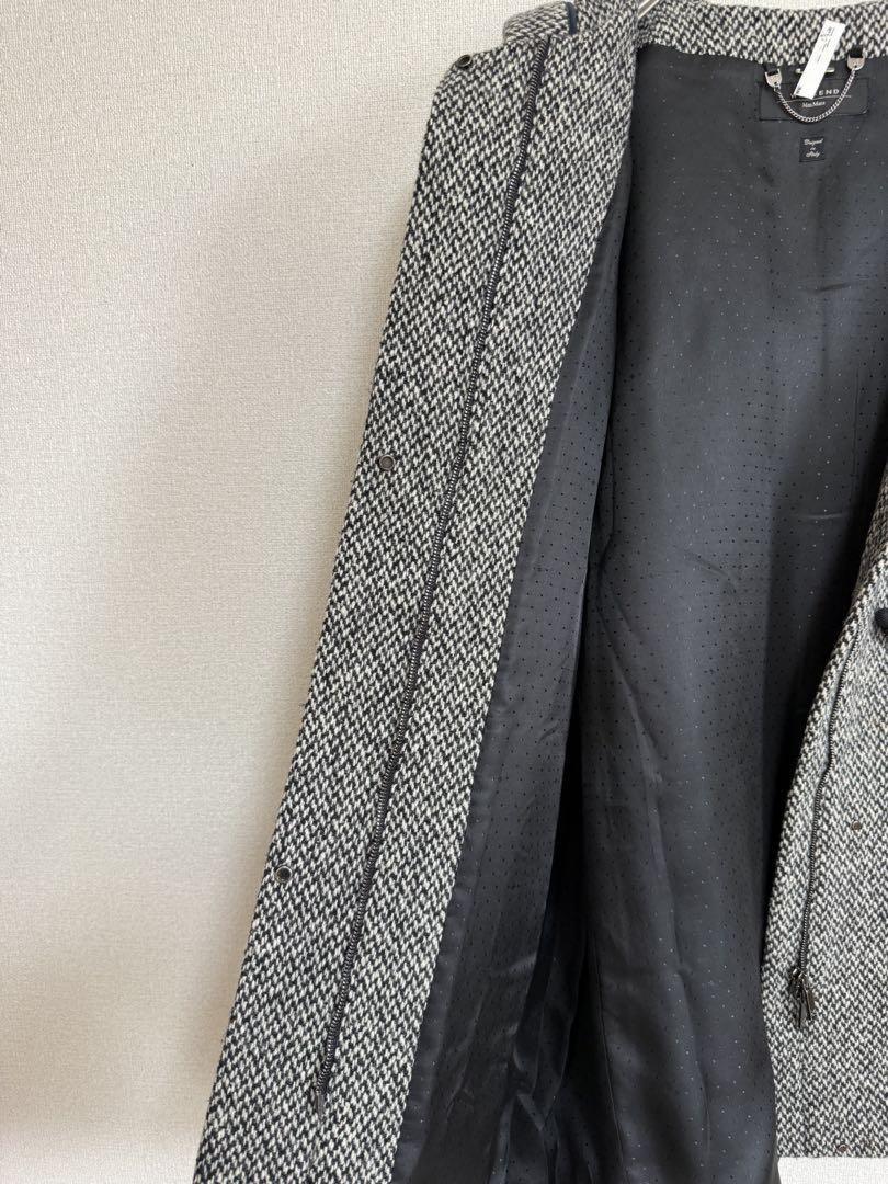 Max Mara Duffle Coat Asian fit S 36 US size XS Gray Authentic