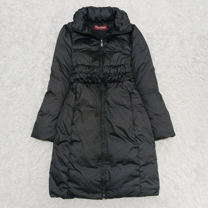 Max Mara Studio Down Coat Asian fit L 40 US size M Black Authentic