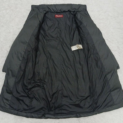 Max Mara Studio Down Coat Asian fit L 40 US size M Black Authentic