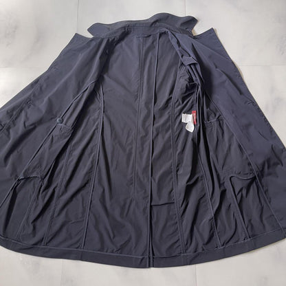 Max Mara Studio Trench Coat Asian fit L 40 US size M Dark Navy Authentic