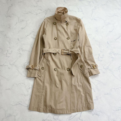 Max Mara WEEKEND LINE Trench Coat Asian fit M 38 US size S Beige Authentic