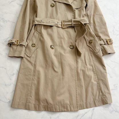Max Mara WEEKEND LINE Trench Coat Asian fit M 38 US size S Beige Authentic