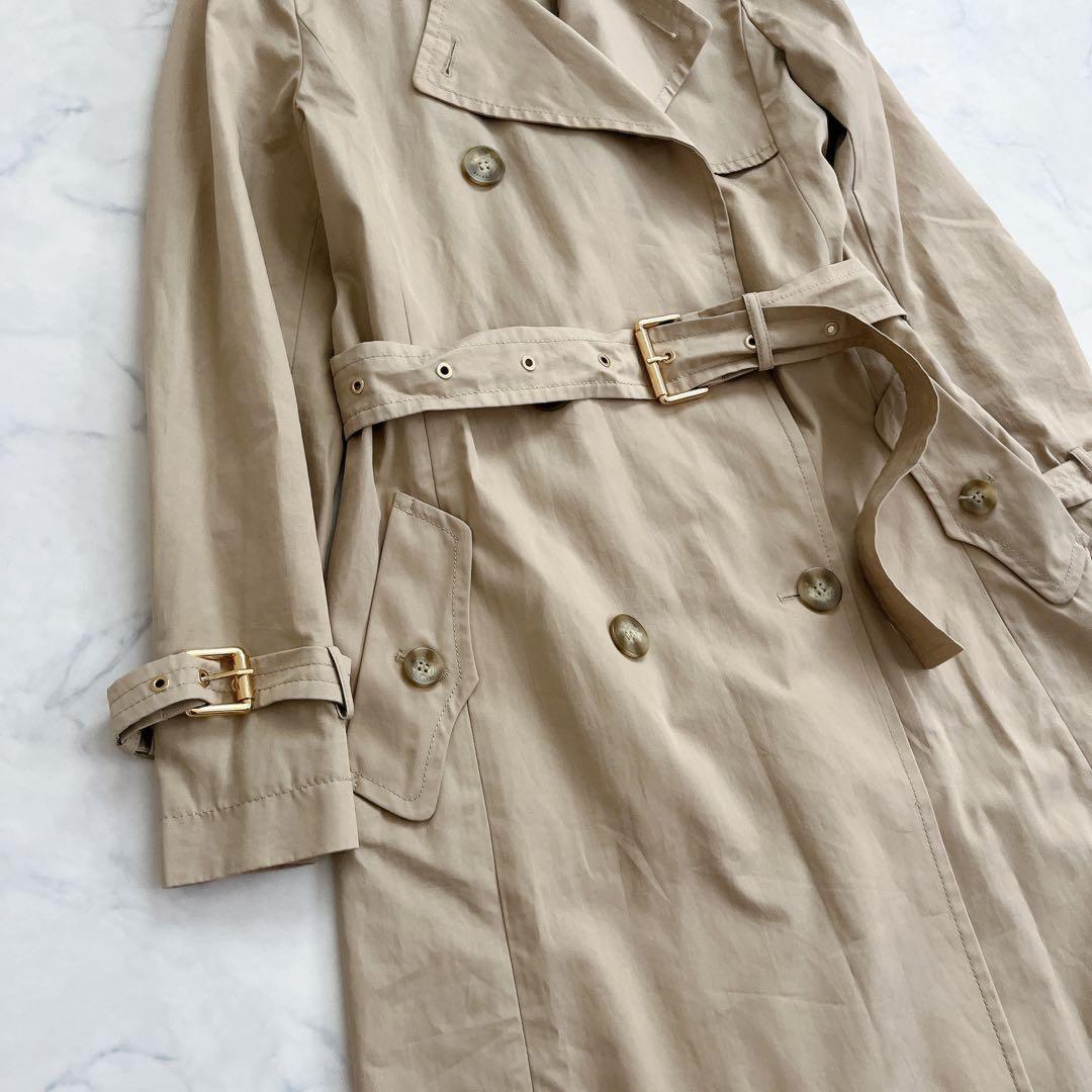 Max Mara WEEKEND LINE Trench Coat Asian fit M 38 US size S Beige Authentic