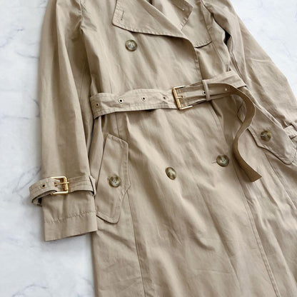 Max Mara WEEKEND LINE Trench Coat Asian fit M 38 US size S Beige Authentic