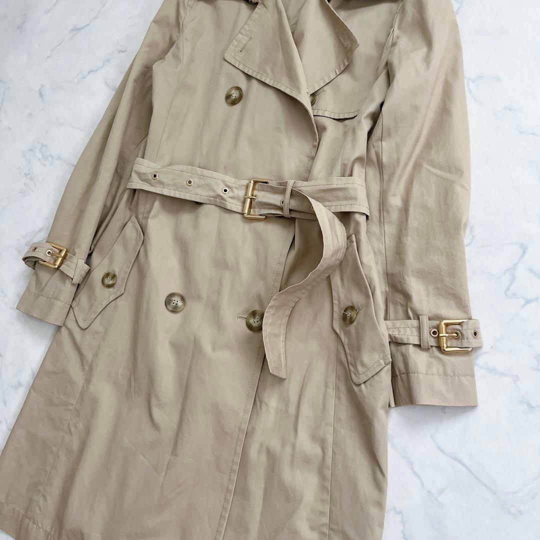 Max Mara WEEKEND LINE Trench Coat Asian fit M 38 US size S Beige Authentic