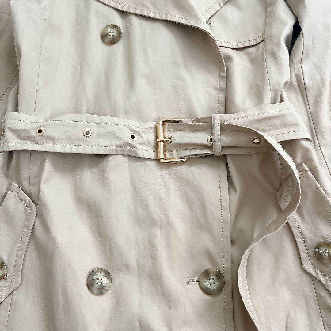 Max Mara WEEKEND LINE Trench Coat Asian fit M 38 US size S Beige Authentic