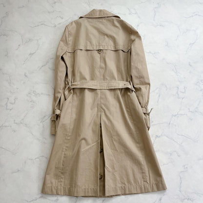 Max Mara WEEKEND LINE Trench Coat Asian fit M 38 US size S Beige Authentic