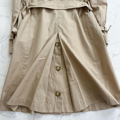Max Mara WEEKEND LINE Trench Coat Asian fit M 38 US size S Beige Authentic