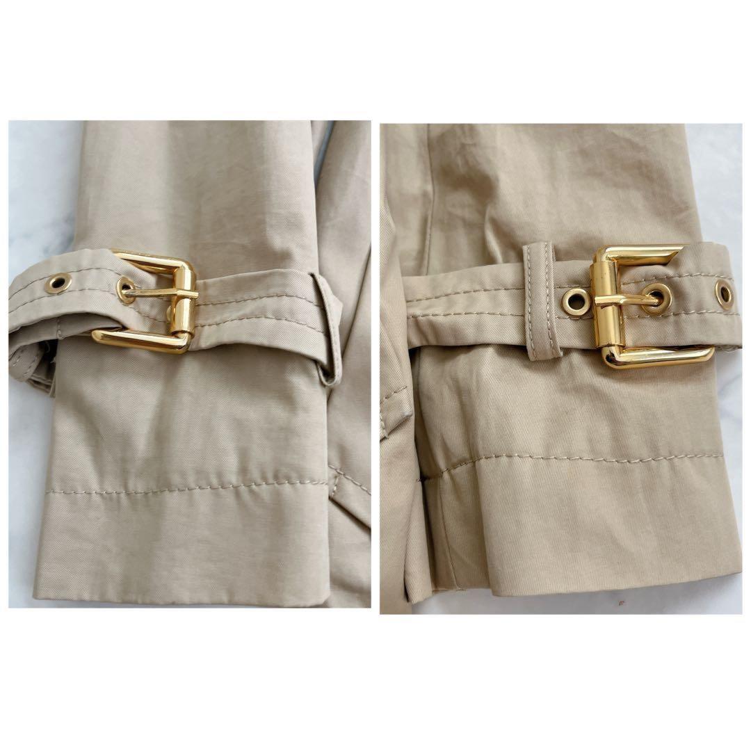 Max Mara WEEKEND LINE Trench Coat Asian fit M 38 US size S Beige Authentic