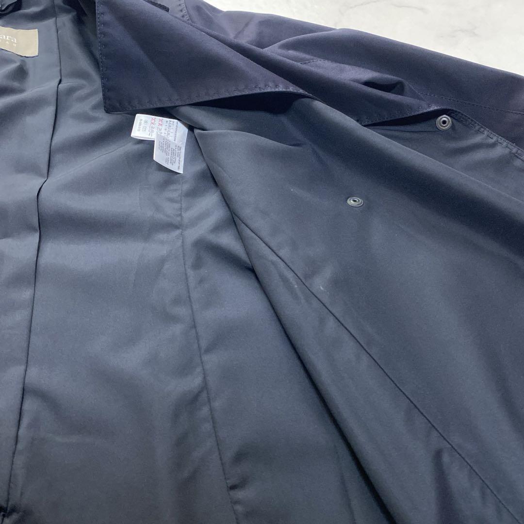 Max Mara RAINWEAR 2WAY Short Trench Coat Asian fit M 38 US size S Navy Authentic