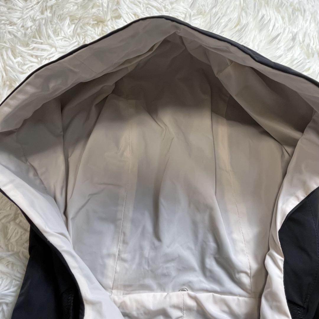 Max Mara STUDIO Reversible Coat Asian fit L 40 US size M Black Off White Auth