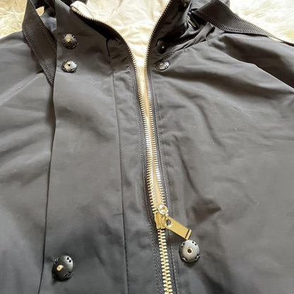 Max Mara STUDIO Reversible Coat Asian fit L 40 US size M Black Off White Auth