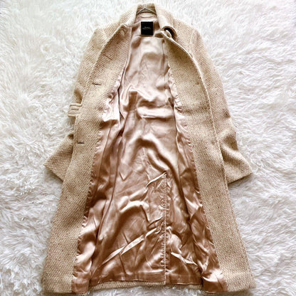 Weekend Max Mara Long Coat Asian fit XL 42 US size L Beige Authentic