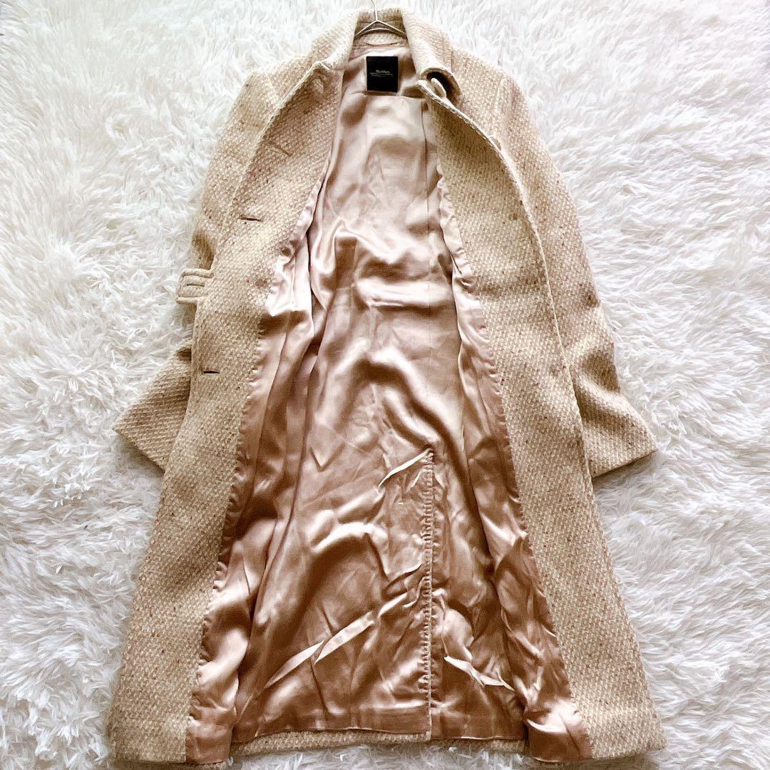 Weekend Max Mara Long Coat Asian fit XL 42 US size L Beige Authentic