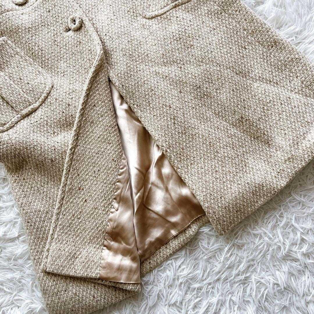 Weekend Max Mara Long Coat Asian fit XL 42 US size L Beige Authentic