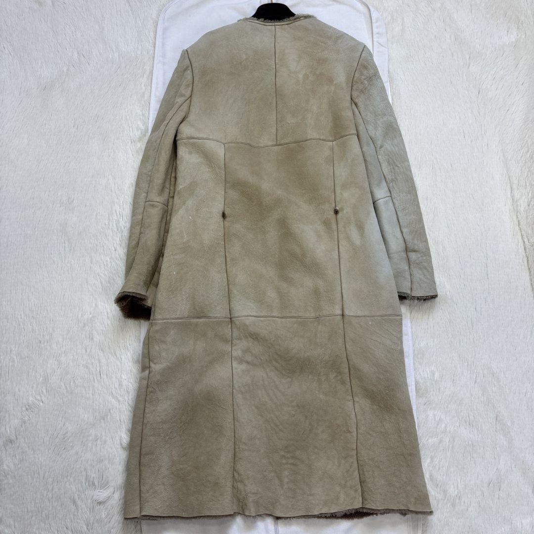 S Max Mara Long Coat Asian fit XL 42 US size L Beige Authentic