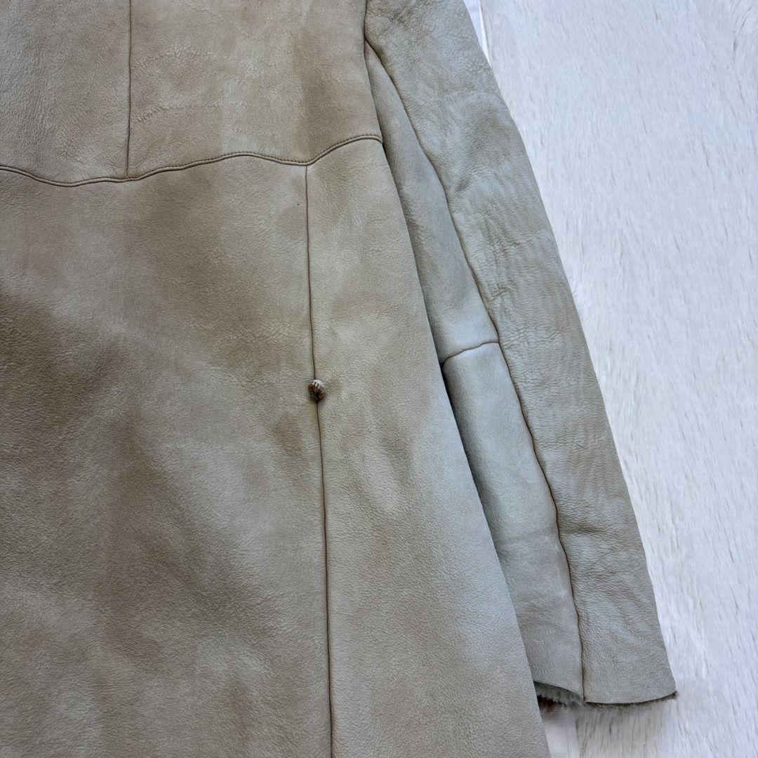 S Max Mara Long Coat Asian fit XL 42 US size L Beige Authentic