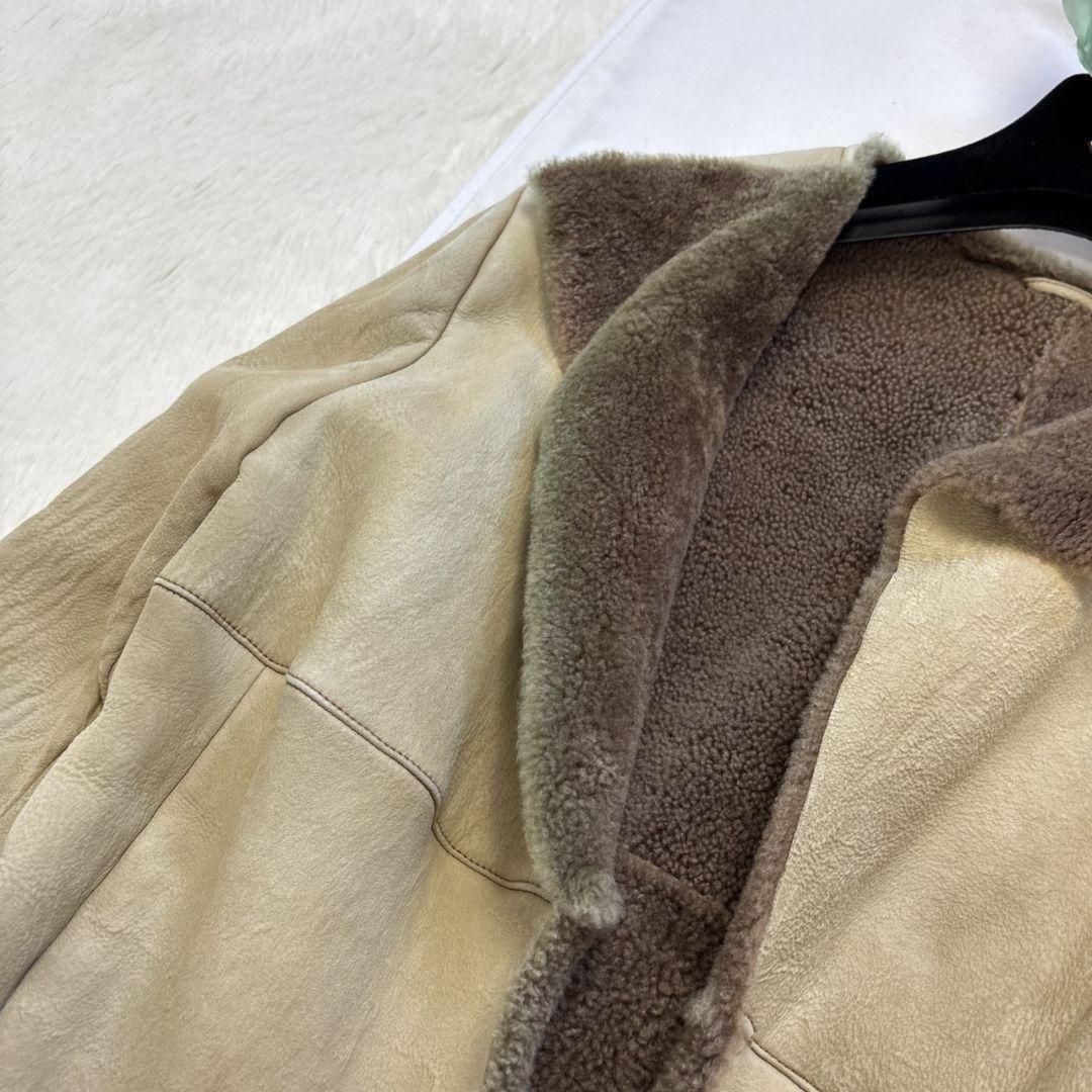 S Max Mara Long Coat Asian fit XL 42 US size L Beige Authentic