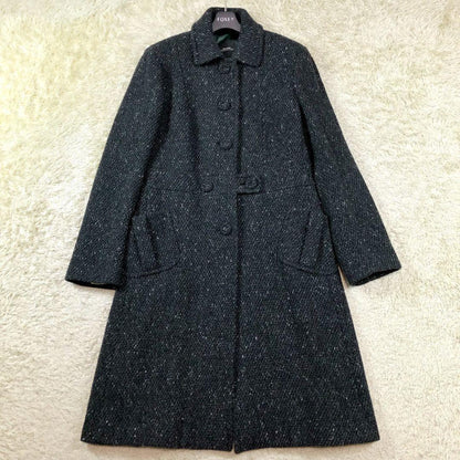 Max Mara Long Coat Asian fit 2XL 44 US size XL Black Authentic