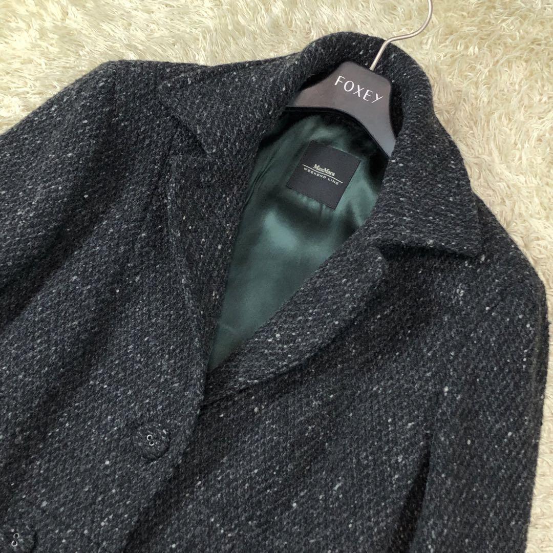 Max Mara Long Coat Asian fit 2XL 44 US size XL Black Authentic