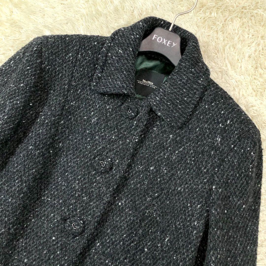 Max Mara Long Coat Asian fit 2XL 44 US size XL Black Authentic