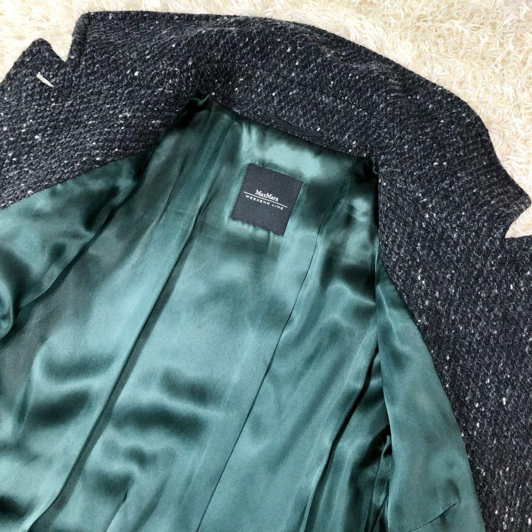 Max Mara Long Coat Asian fit 2XL 44 US size XL Black Authentic
