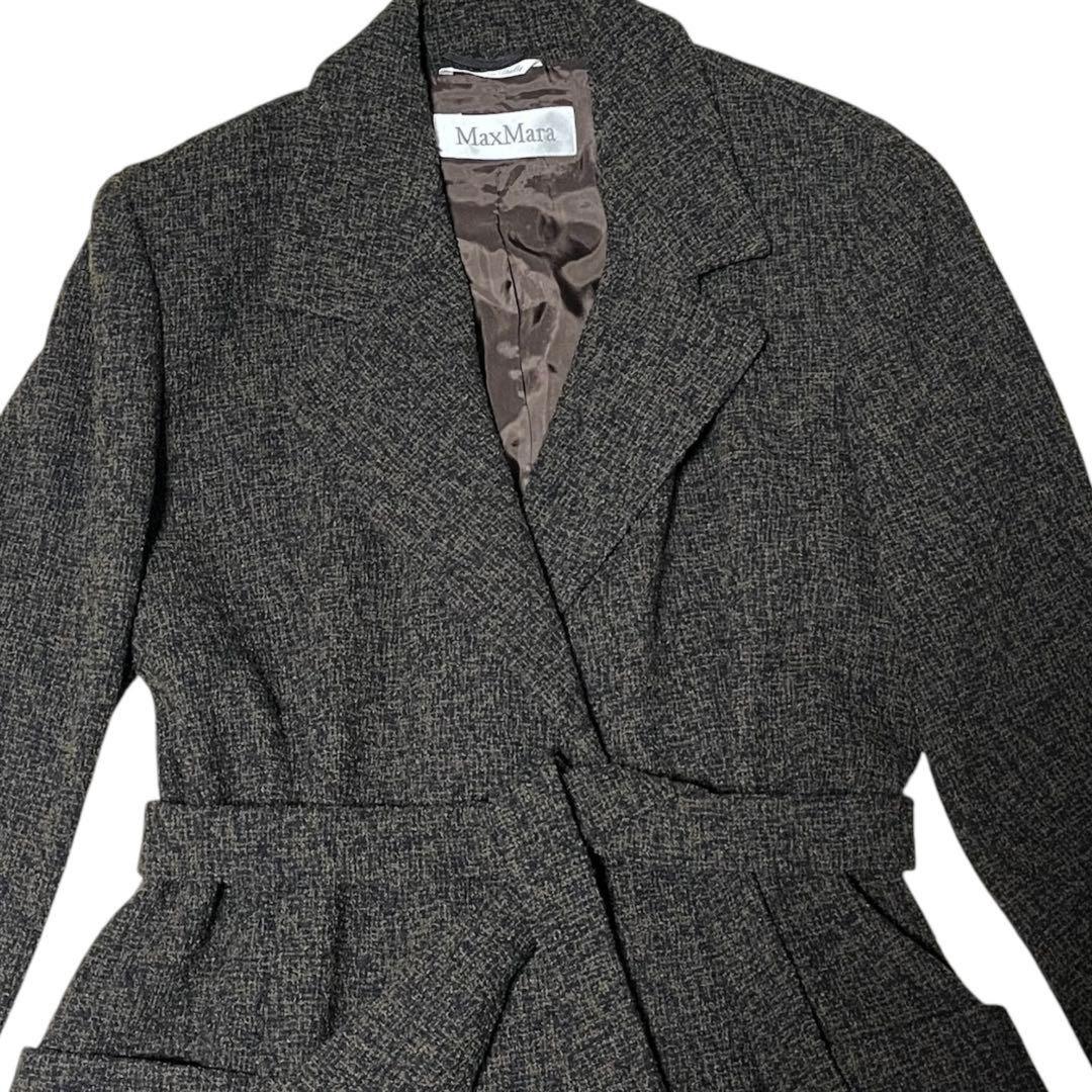 Max Mara Coat Asian fit 3XL 46 US size 2XL Brown Authentic