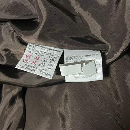 Max Mara Coat Asian fit 3XL 46 US size 2XL Brown Authentic