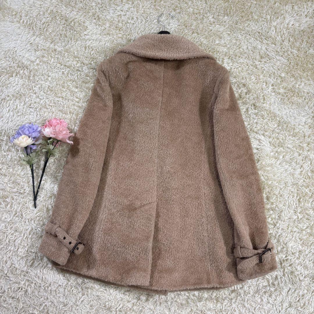 Max Mara P Coat Asian fit L 40 US size M Beige Authentic