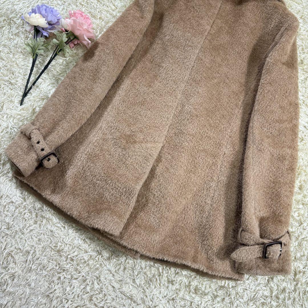 Max Mara P Coat Asian fit L 40 US size M Beige Authentic