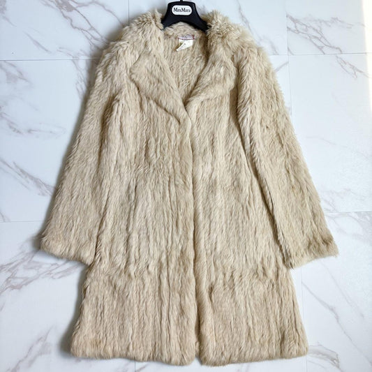Max Mara MAX&Co. Coat Asian fit S US size XS Light Beige Authentic