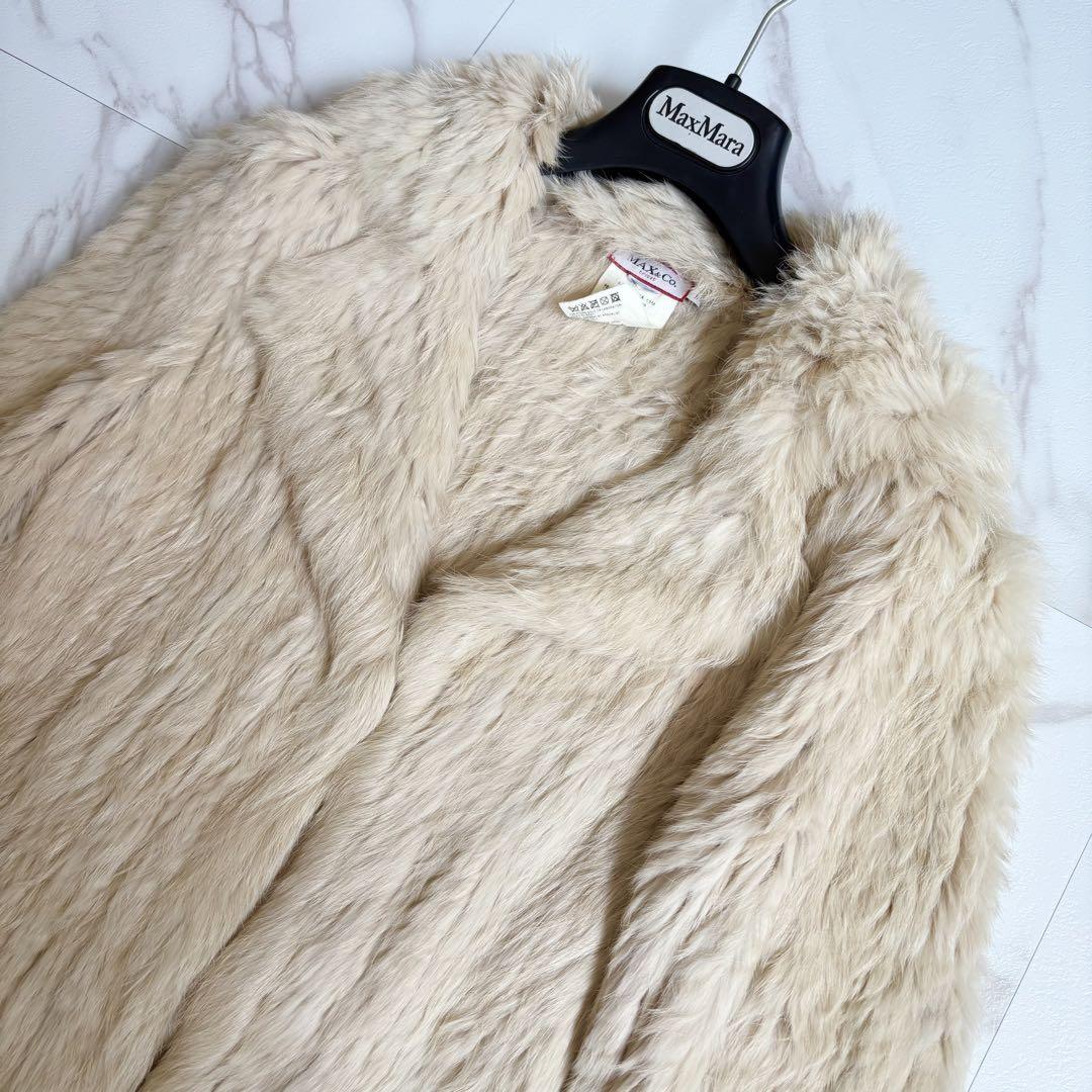Max Mara MAX&Co. Coat Asian fit S US size XS Light Beige Authentic