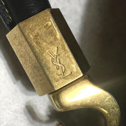 Saint Laurent Bag YSL Cassandra Hand Tote Purse Leather Black Gold  Authentic