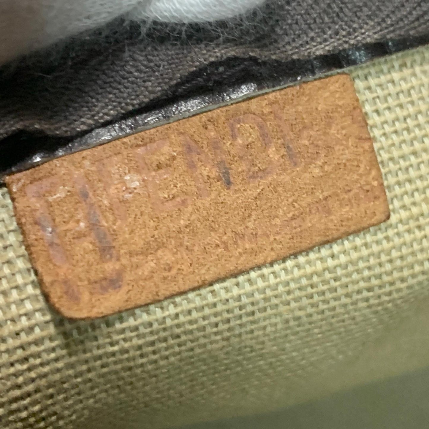 FENDI Boston Bag Zucca Canvas FF Handbag Tote Purse Brown Used Authentic Unisex
