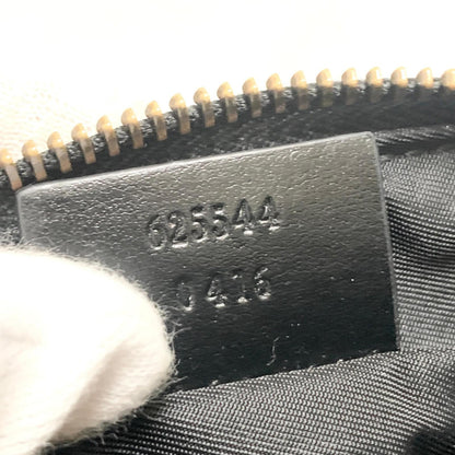 GUCCI Cosmetic Pouch GG Marmont Quilted Purse Leather Black Used Women's