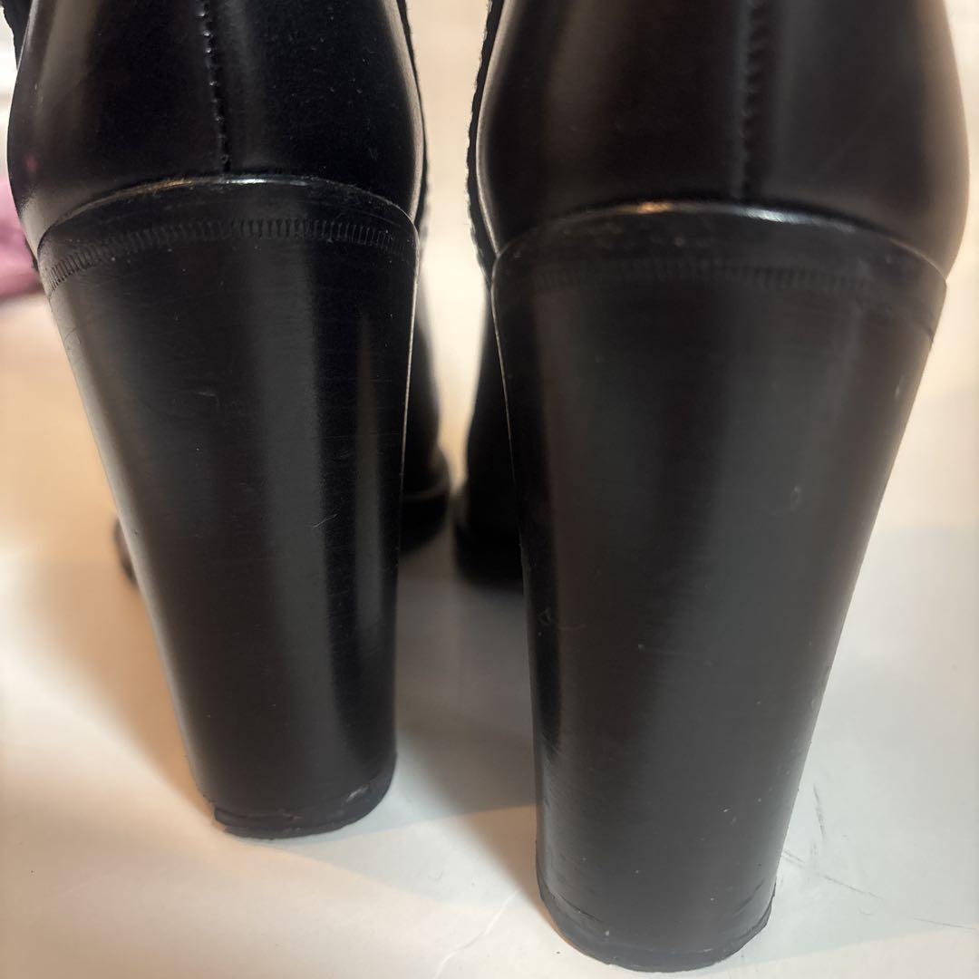 GUCCI Long Boots Shoes EU 35.5 US 5.5 Leather Black Authentic