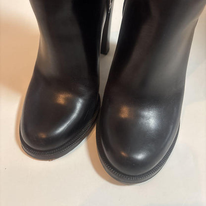 GUCCI Long Boots Shoes EU 35.5 US 5.5 Leather Black Authentic