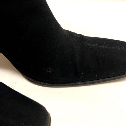 GUCCI Short Boots Shoes EU 35.5 US 5.5 Suede Black Authentic