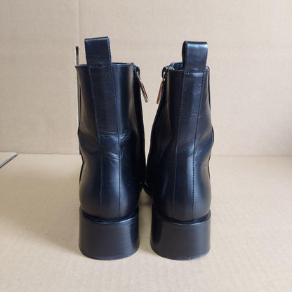 GUCCI Short Boots Shoes EU 37.5 US 7.5 Black Authentic